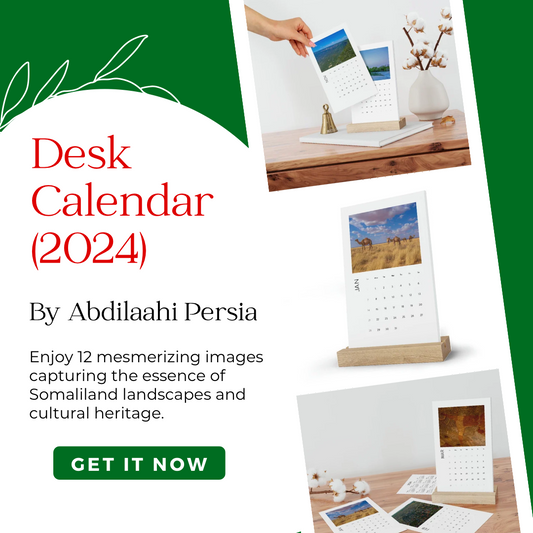 Elevate Your Space and Journey Through Somaliland: The Abdilaahi Persia Calendar Collection
