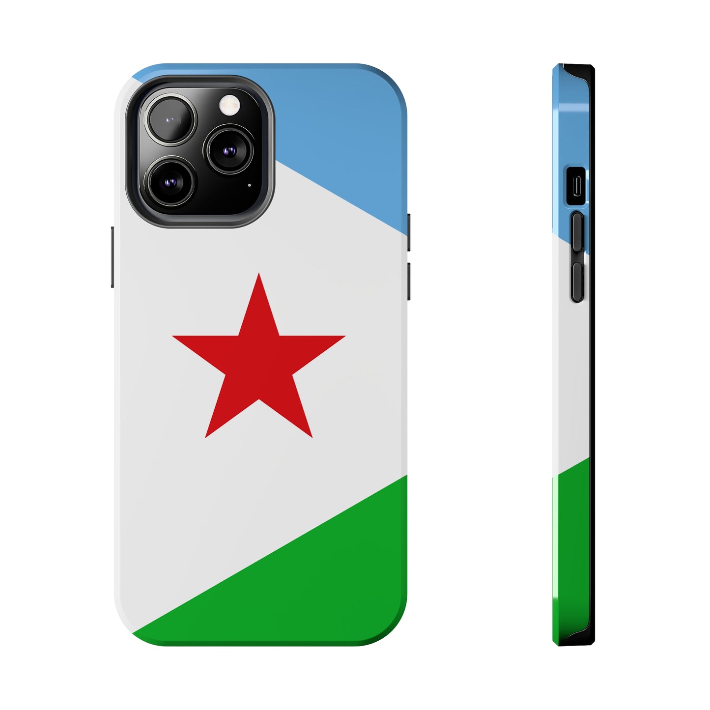 Tough iPhone Cases - Djibouti Flag