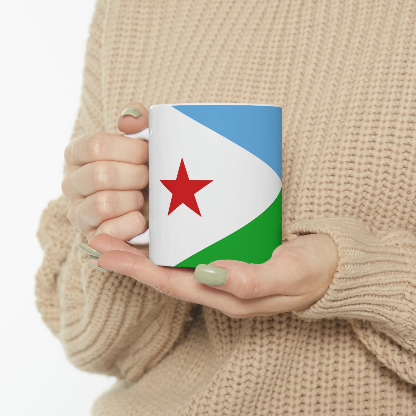 Ceramic Mug 11oz - Djibouti Flag