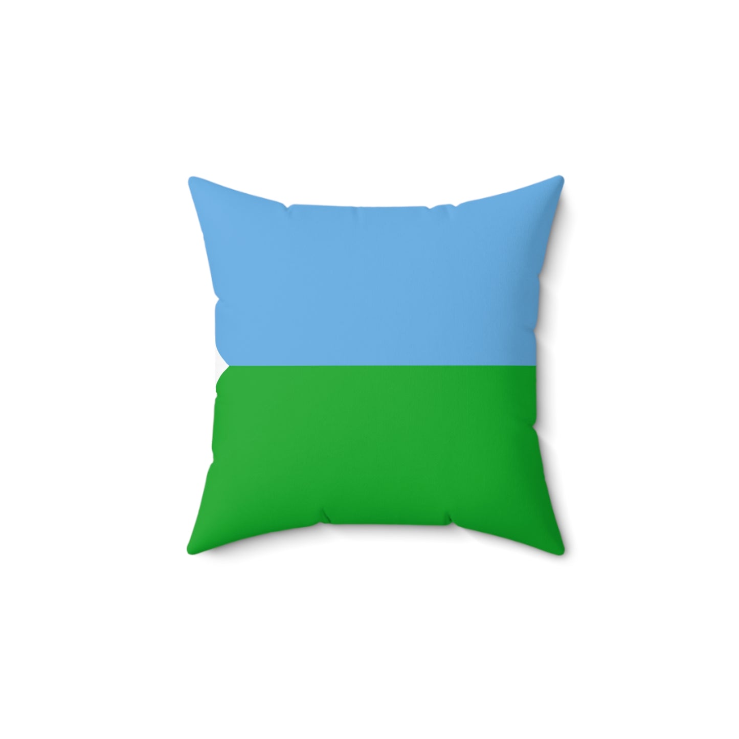 Spun Polyester Square Pillow - Djibouti Flag
