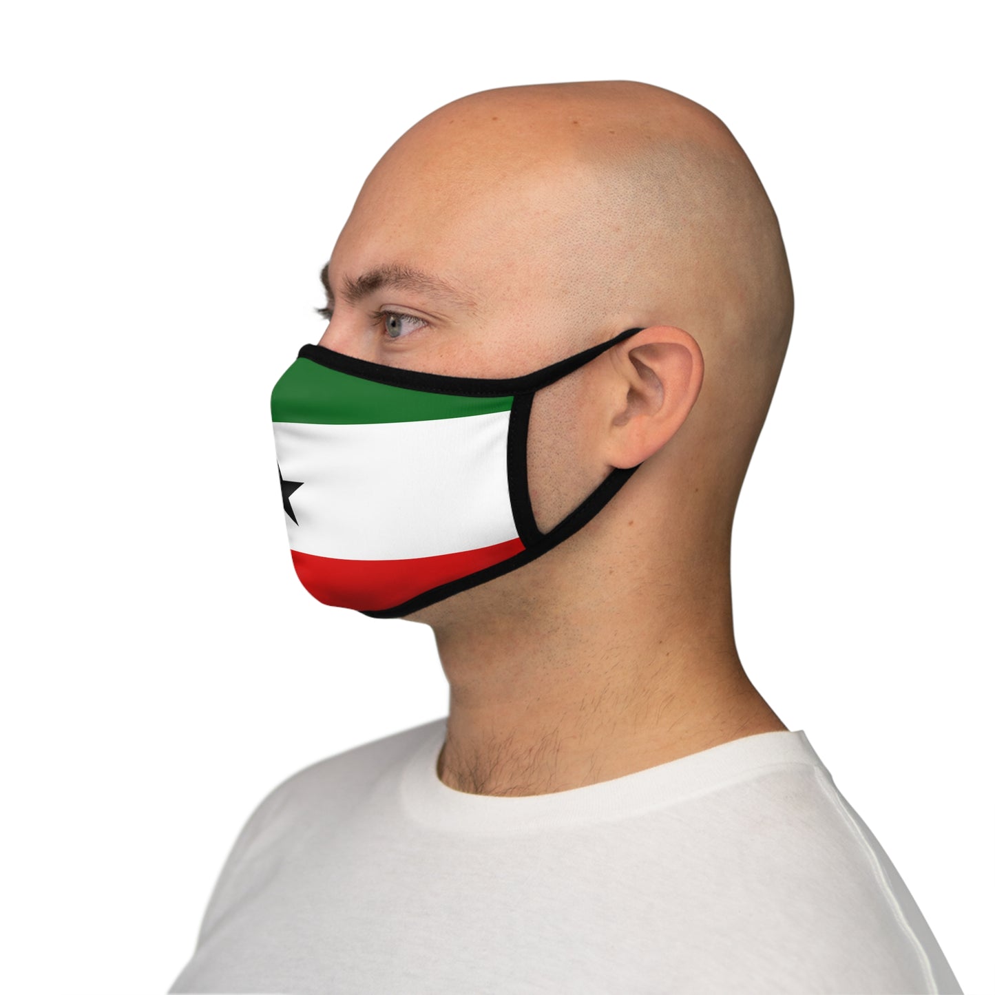 Fitted Polyester Face Mask - Somaliland Flag