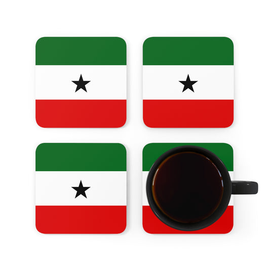 Corkwood Coaster Set - Somaliland Flag
