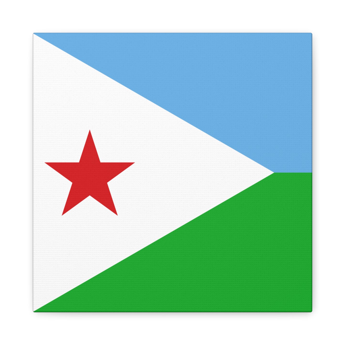 Canvas - Djibouti Flag