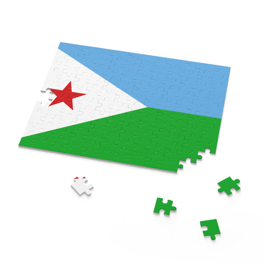 Puzzle (120, 252, 500-Piece) - Djibouti Flag