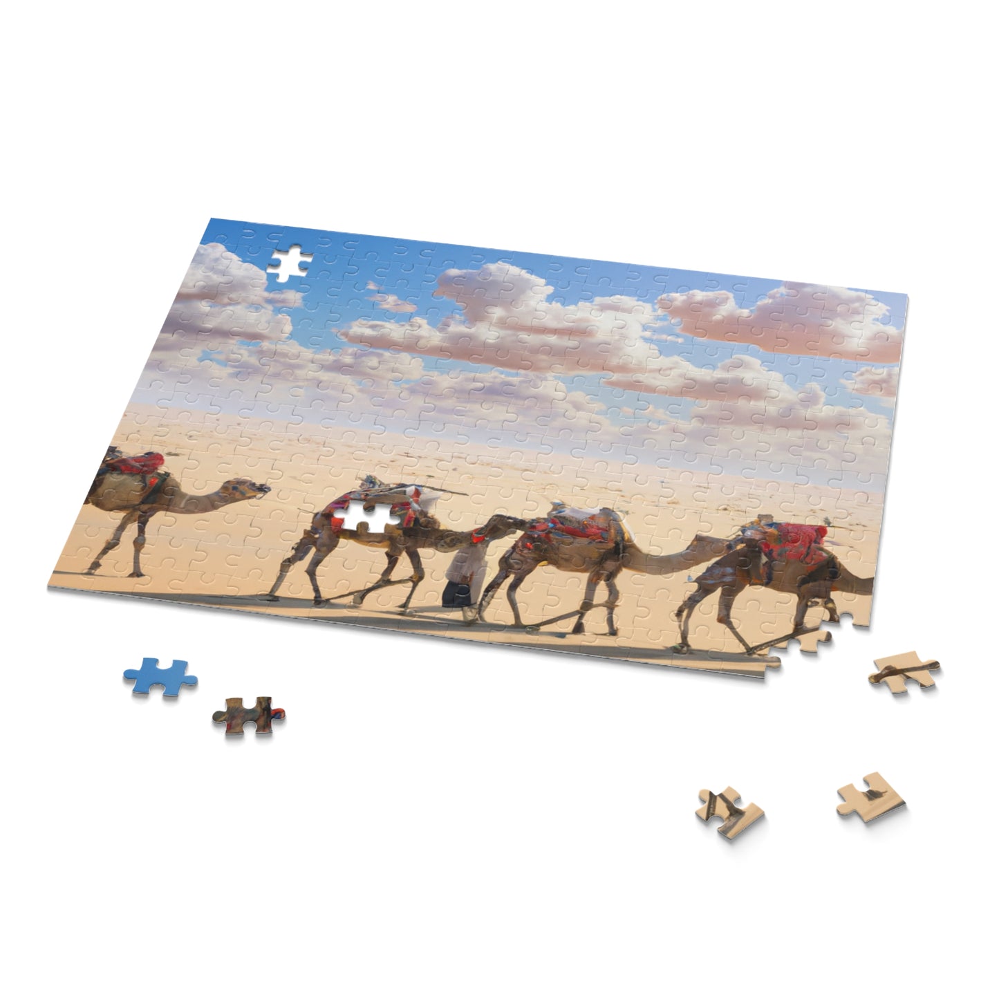 Puzzle (120, 252, 500-Piece) - Camel Caravan