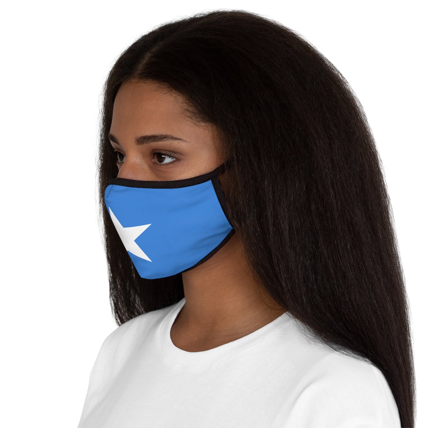 Fitted Polyester Face Mask - Somalia Flag