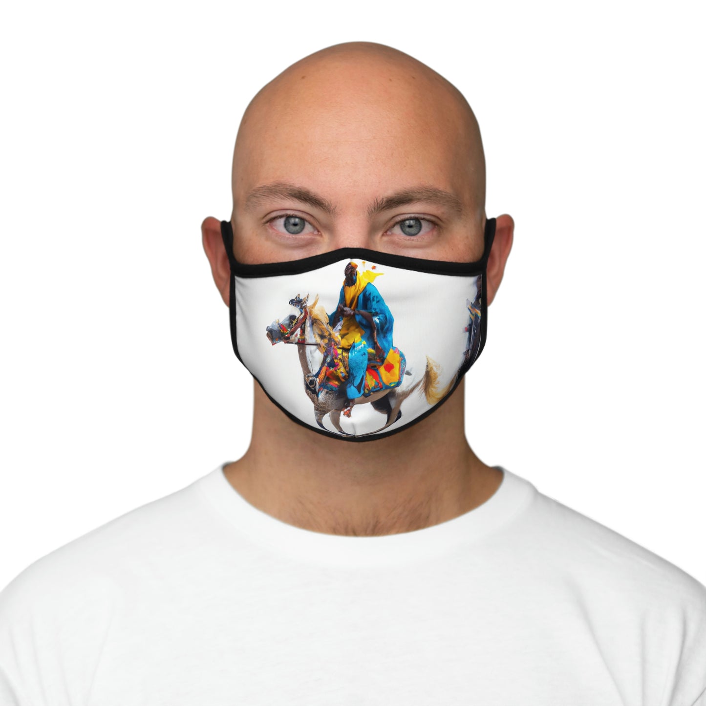 Fitted Polyester Face Mask - Somali Horseman