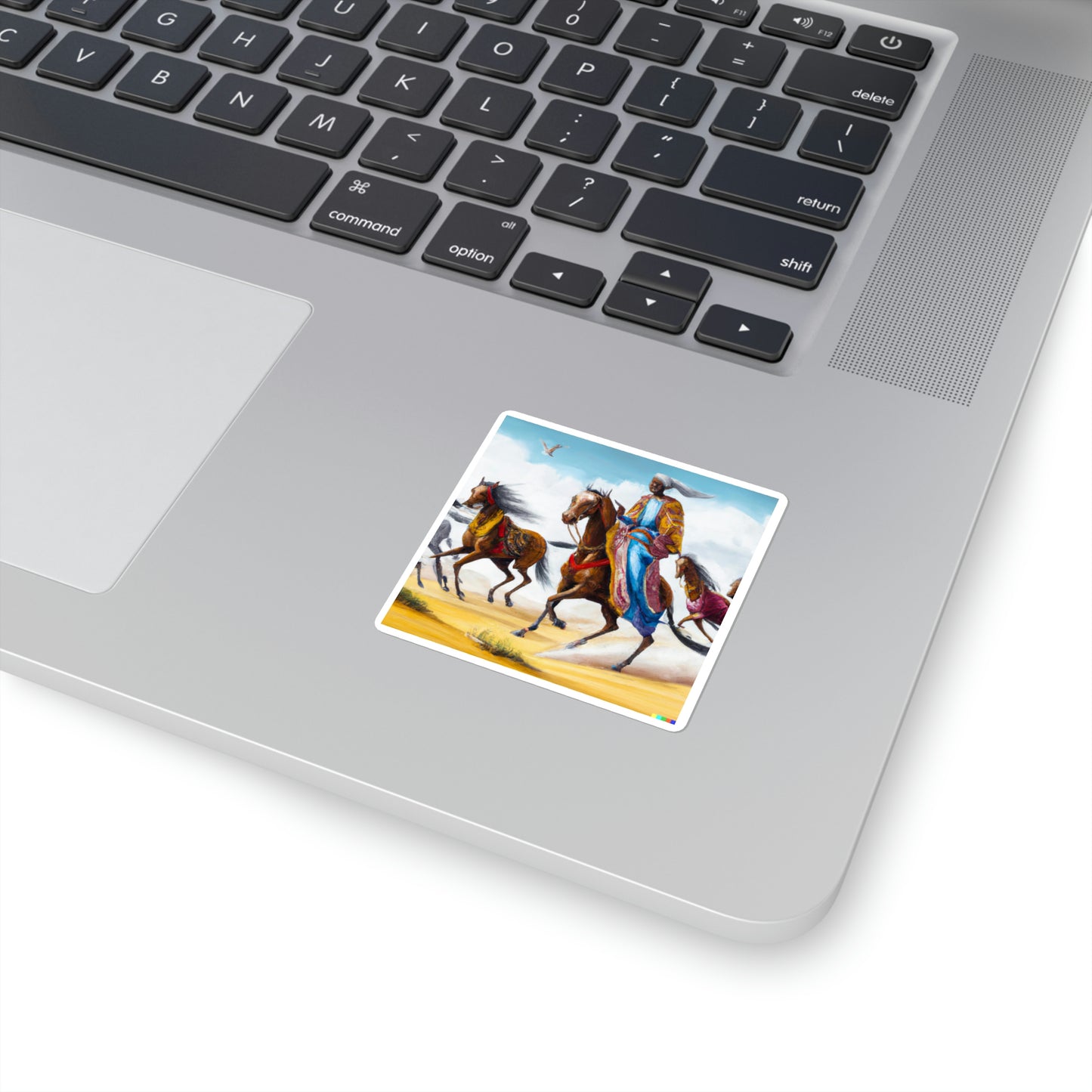 Square Stickers - Somali Horseman