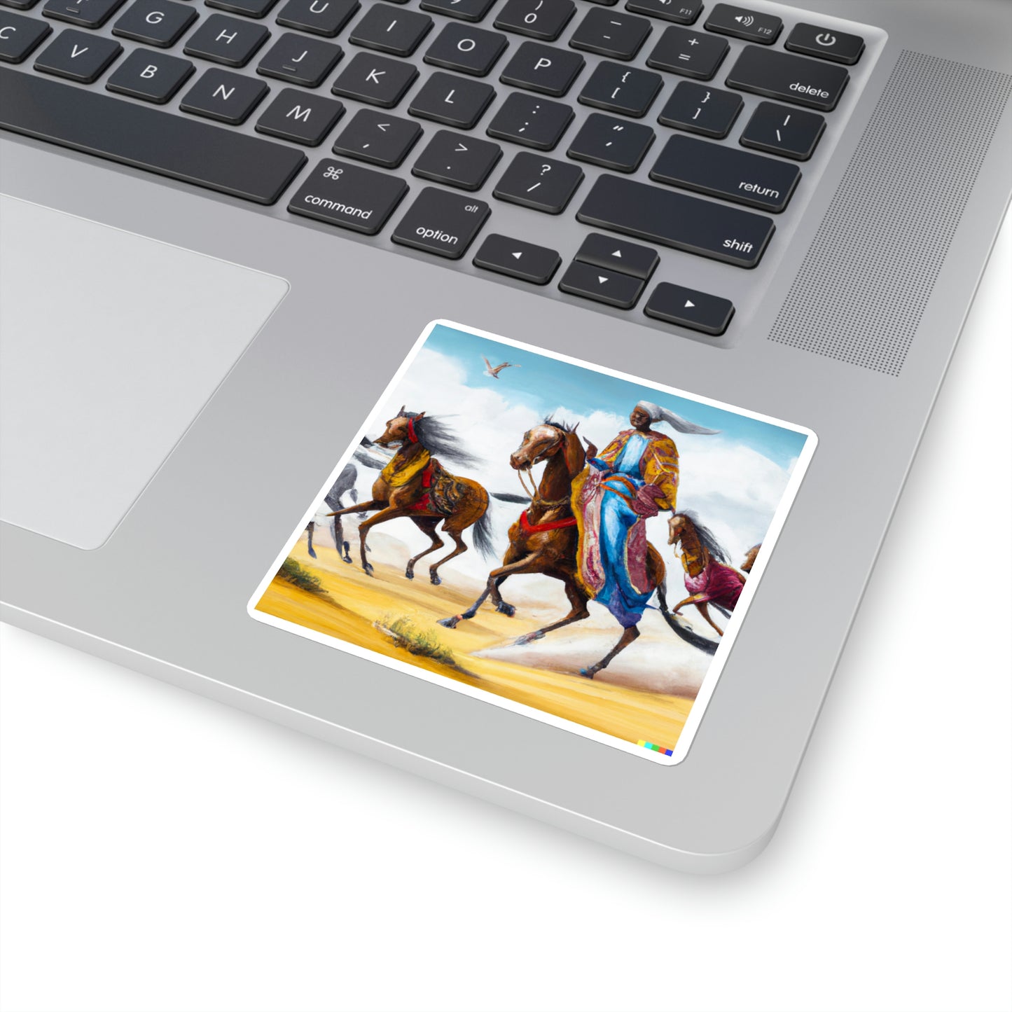 Square Stickers - Somali Horseman