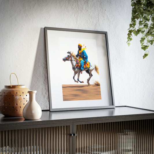 Framed Posters, Matte - Somali Horseman