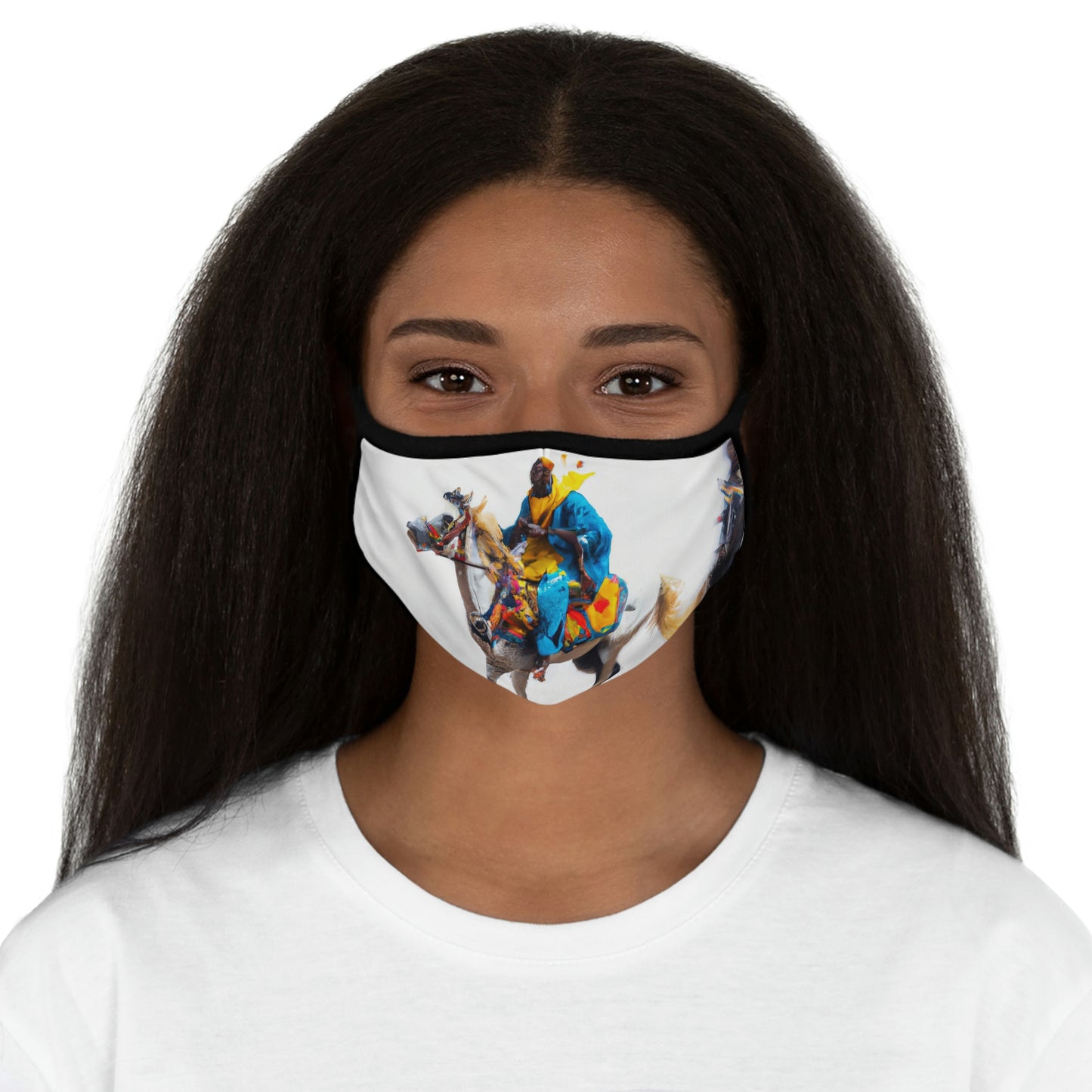 Fitted Polyester Face Mask - Somali Horseman