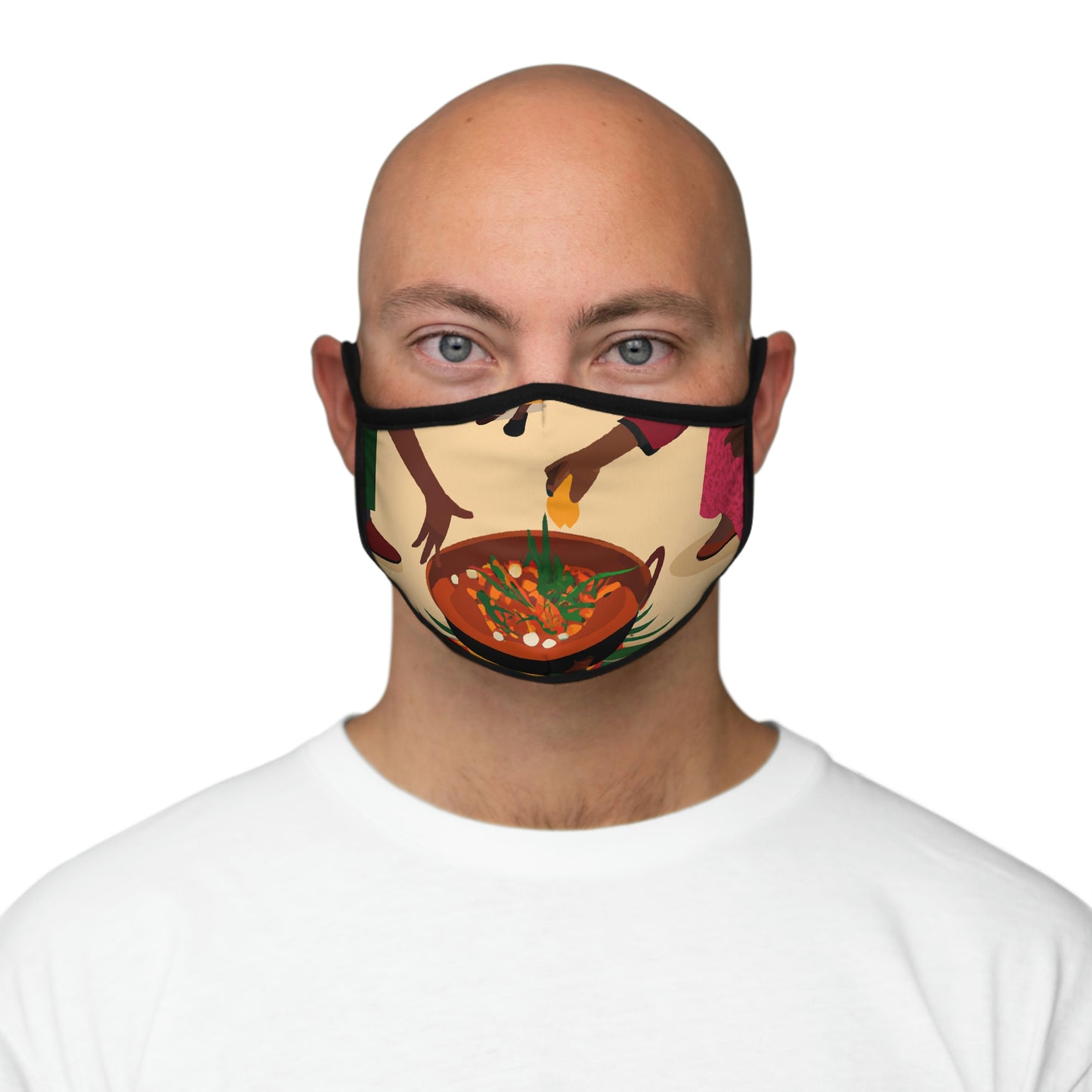 Fitted Polyester Face Mask - Family Cooking
