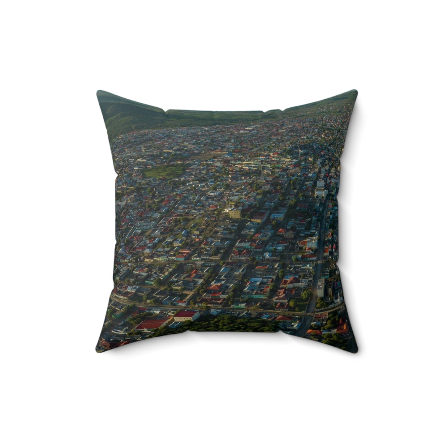 Polyester Square Pillow - Borama by Abdilaahi Persia