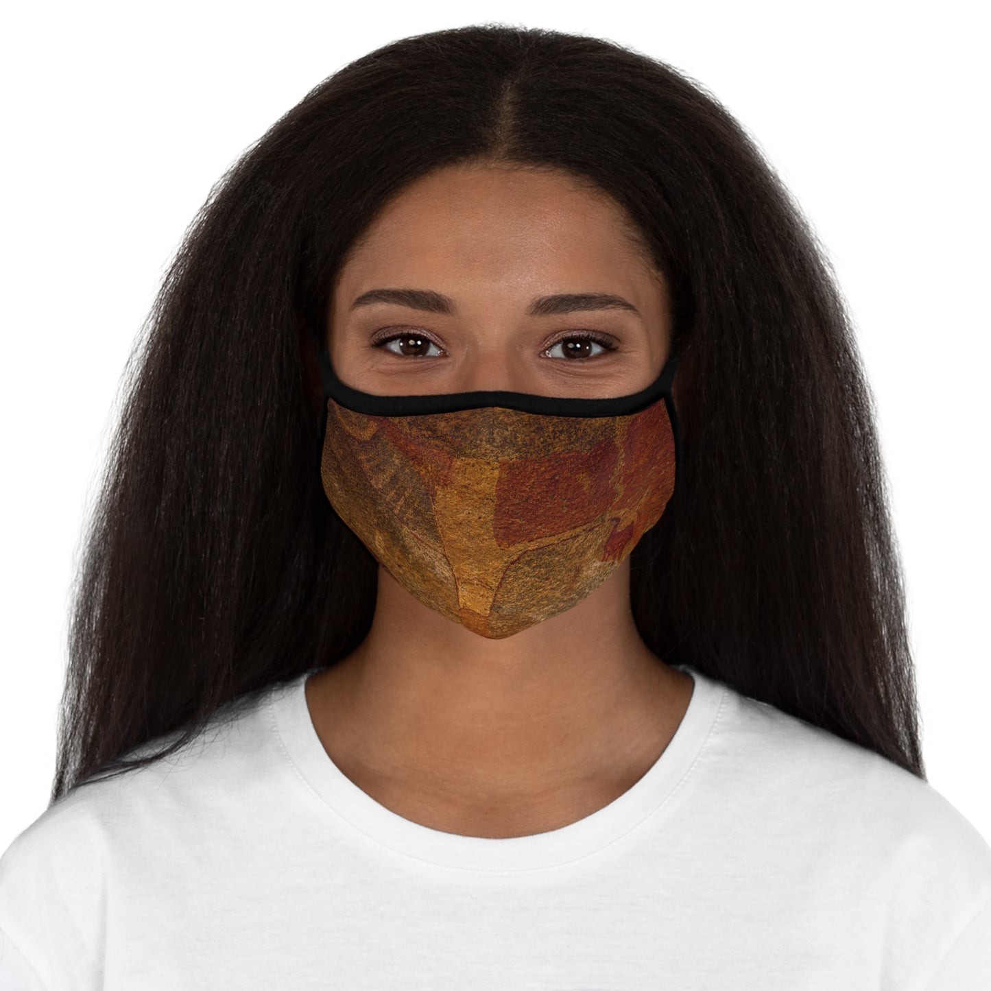 Fitted Polyester Face Mask - Laas Geel by Abdilaahi Persia