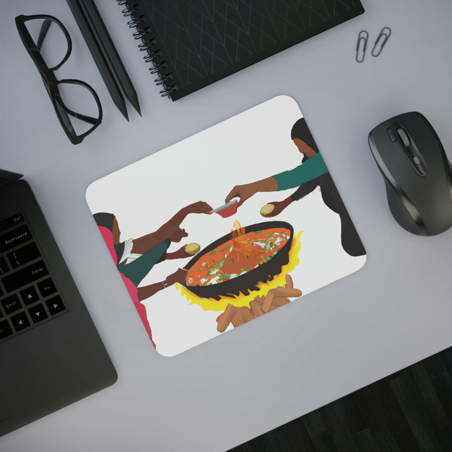 Desk Mouse Pad - Family Cooking