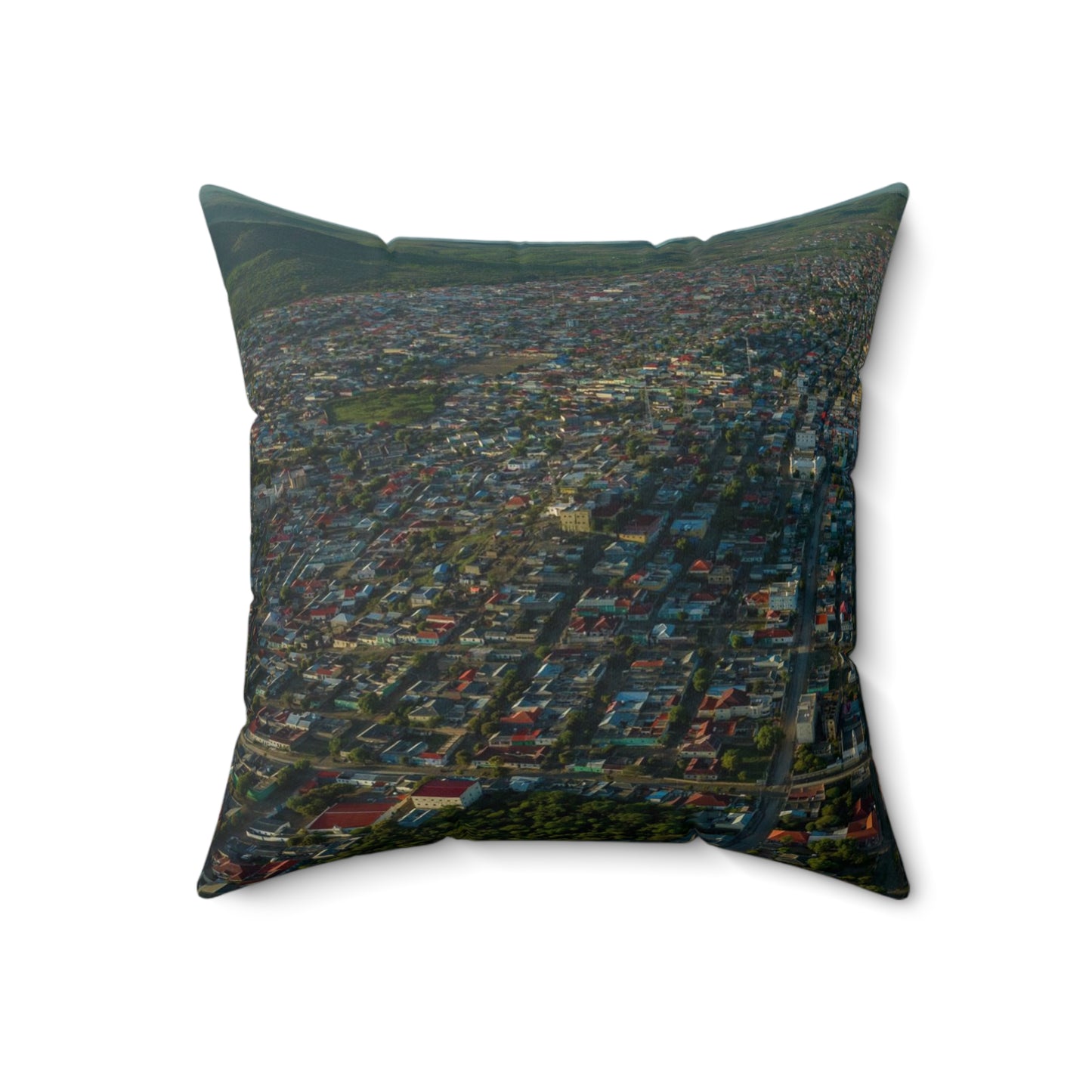 Polyester Square Pillow - Borama by Abdilaahi Persia