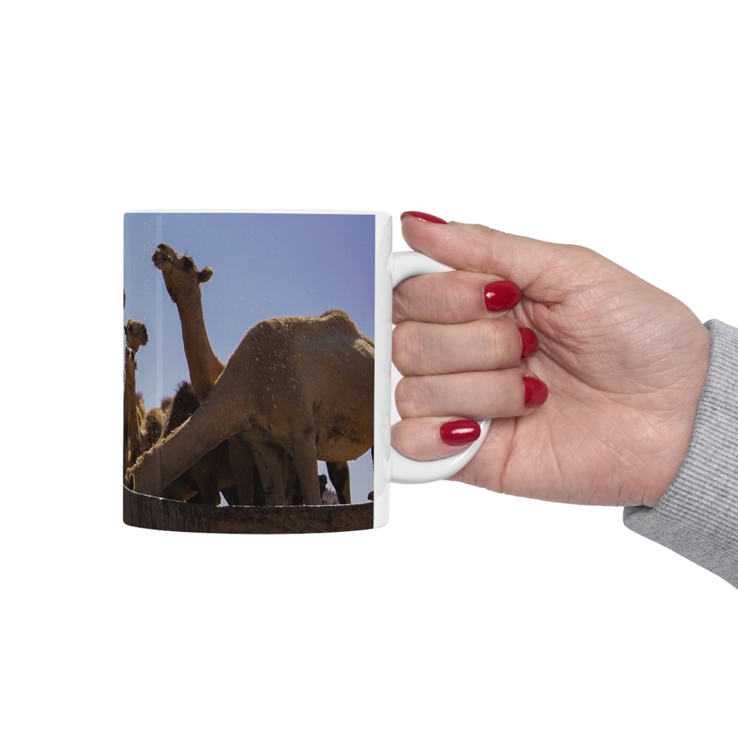 Ceramic Mug 11oz - Camels by Abdilaahi Persia