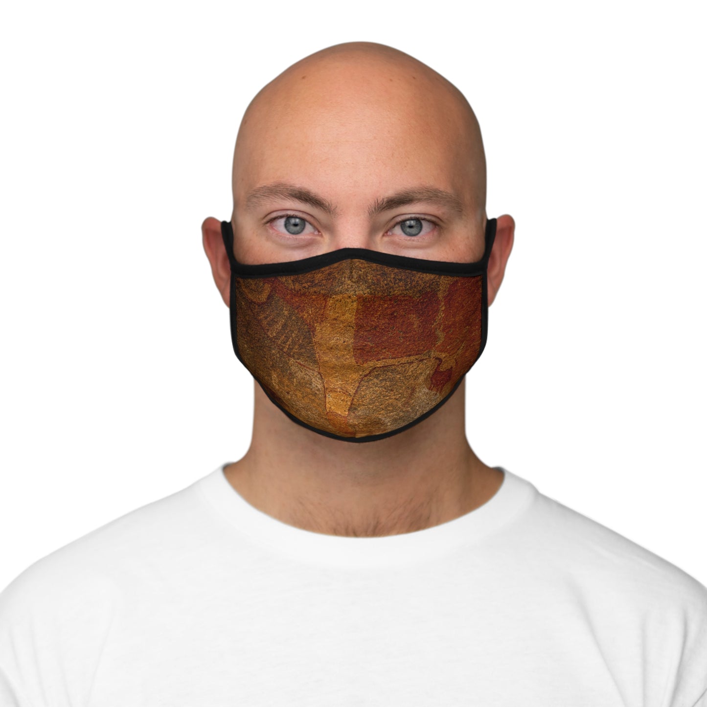 Fitted Polyester Face Mask - Laas Geel by Abdilaahi Persia