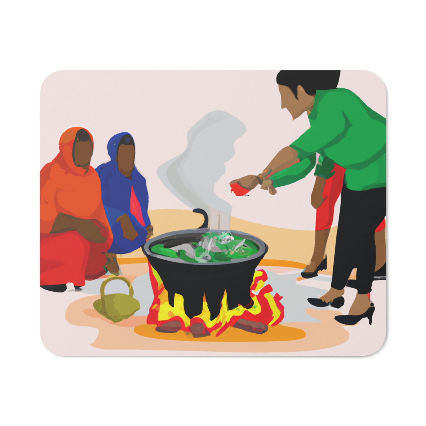 Desk Mouse Pad - Family Cooking