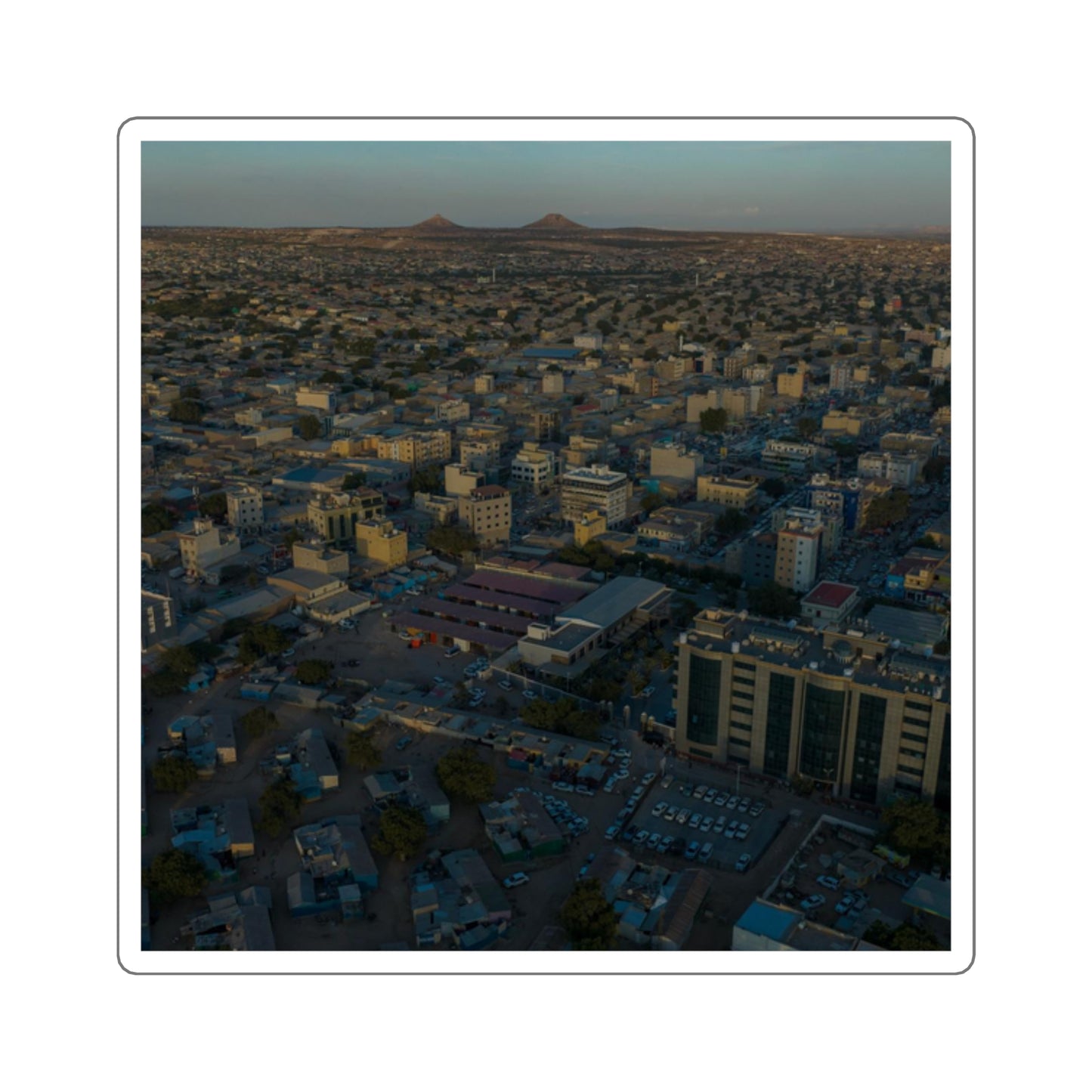 Square Stickers - Hargeisa by Abdilaahi Persia