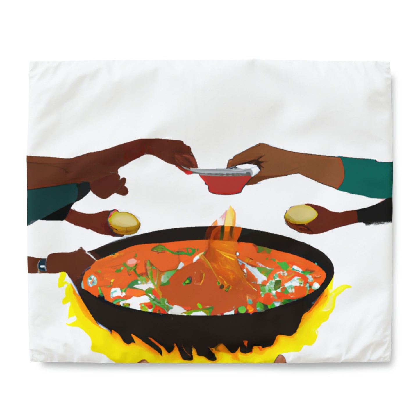 Duvet Cover - Family Cooking